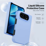 DUX DUCIS Piel Series iPhone Fold Silikone Bagsidecover - MagSafe Kompatibel - Blå