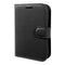 iPhone Fold EIDERWOOD Kunstlæder Flip Cover m. Kortholder - Sort
