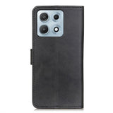 Motorola Edge 70 Max EIDERWOOD Kunstlæder Flip Cover m. Ståfunktion - Sort