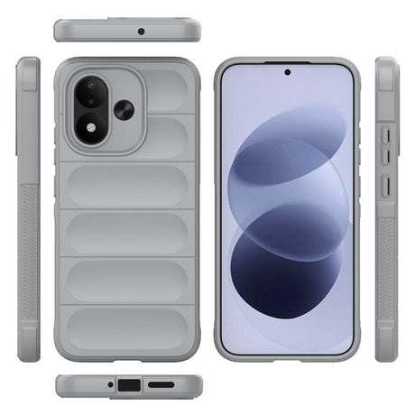 Xiaomi Redmi Note 17 (5G) EIDERWOOD Rugged Plast Bagside Cover - Lysegrå