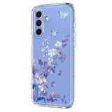 EIDERWOOD Samsung Galaxy S26 FE Fleksibel Plastik Mobil Cover m. Blomstermotiv - Gennemsigtig / Violer