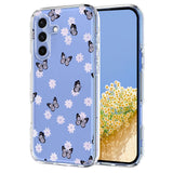 EIDERWOOD Samsung Galaxy S26 FE Fleksibel Plastik Mobil Cover m. Blomstermotiv - Gennemsigtig / Sommerfugle