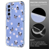 EIDERWOOD Samsung Galaxy S26 FE Fleksibel Plastik Mobil Cover m. Blomstermotiv - Gennemsigtig / Sommerfugle