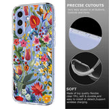 EIDERWOOD Samsung Galaxy S26 FE Fleksibel Plastik Mobil Cover m. Blomstermotiv - Gennemsigtig / Liljer