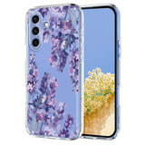EIDERWOOD Samsung Galaxy S26 FE Fleksibel Plastik Mobil Cover m. Blomstermotiv - Gennemsigtig / Blåregn