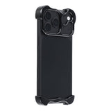 iPhone 18 Pro 2-i-1 Metal Bumper Cover - Sort