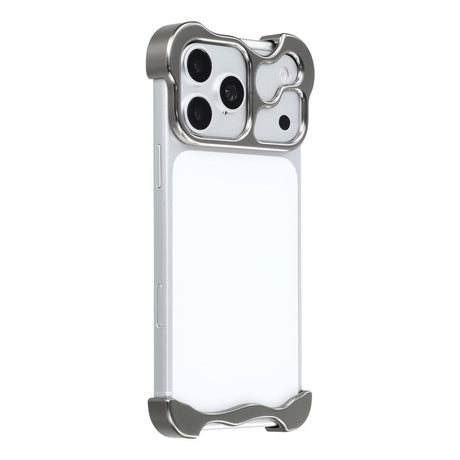 iPhone 18 Pro 2-i-1 Metal Bumper Cover - Grå