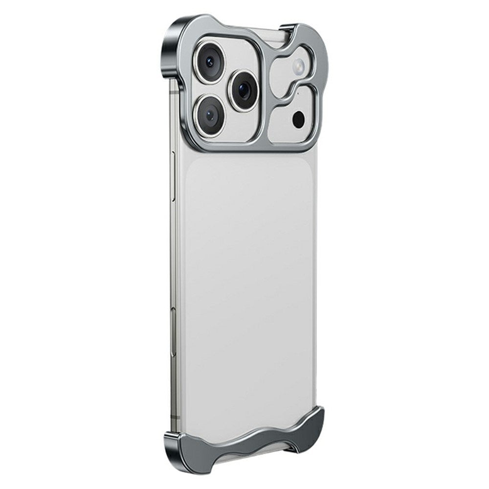 iPhone 18 Pro 2-i-1 Metal Bumper Cover - Grå