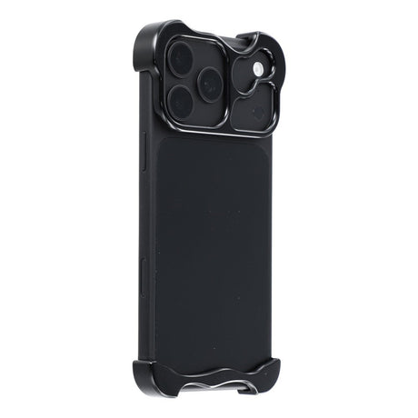 iPhone 18 Pro Max 2-i-1 Metal Bumper Cover - Sort