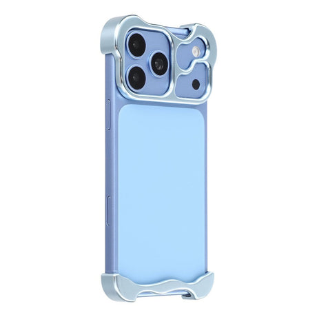 iPhone 18 Pro Max 2-i-1 Metal Bumper Cover - Blå