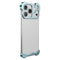 iPhone 18 Pro Max 2-i-1 Metal Bumper Cover - Blå