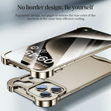 iPhone 18 Pro Max 2-i-1 Metal Bumper Cover - Blå