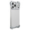 iPhone 18 Pro Max 2-i-1 Metal Bumper Cover - Sølv