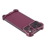 iPhone 18 Pro Max 2-i-1 Metal Bumper Cover - Lilla