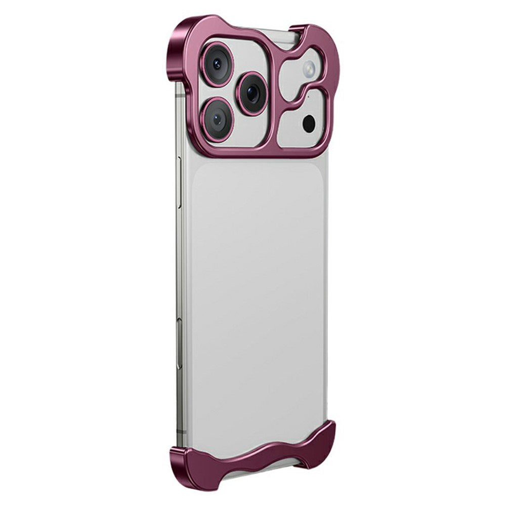 iPhone 18 Pro Max 2-i-1 Metal Bumper Cover - Lilla