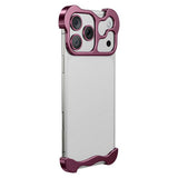 iPhone 18 Pro Max 2-i-1 Metal Bumper Cover - Lilla