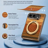 iPhone Fold EIDERWOOD 2-i-1 Aramid Cover m. Indbygget Beskyttelsesfilm & Kickstand - MagSafe Kompatibel - Orange