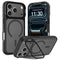 iPhone 18 Pro / 17 Pro Hybrid Plast Bagside Cover m. Stødabsorberende Kanter & Kickstand - MagSafe Kompatibel - Sort