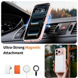 iPhone 18 Pro / 17 Pro Hybrid Plast Bagside Cover m. Stødabsorberende Kanter & Kickstand - MagSafe Kompatibel - Lyserød