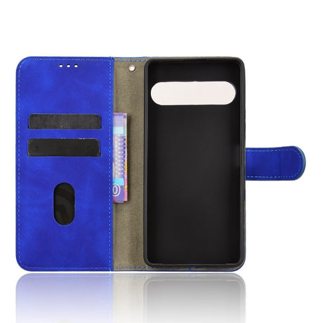 EIDERWOOD Sony Xperia 10 VIII Kuntslæder Flip Cover med Ståfunktion og Pung - Blå