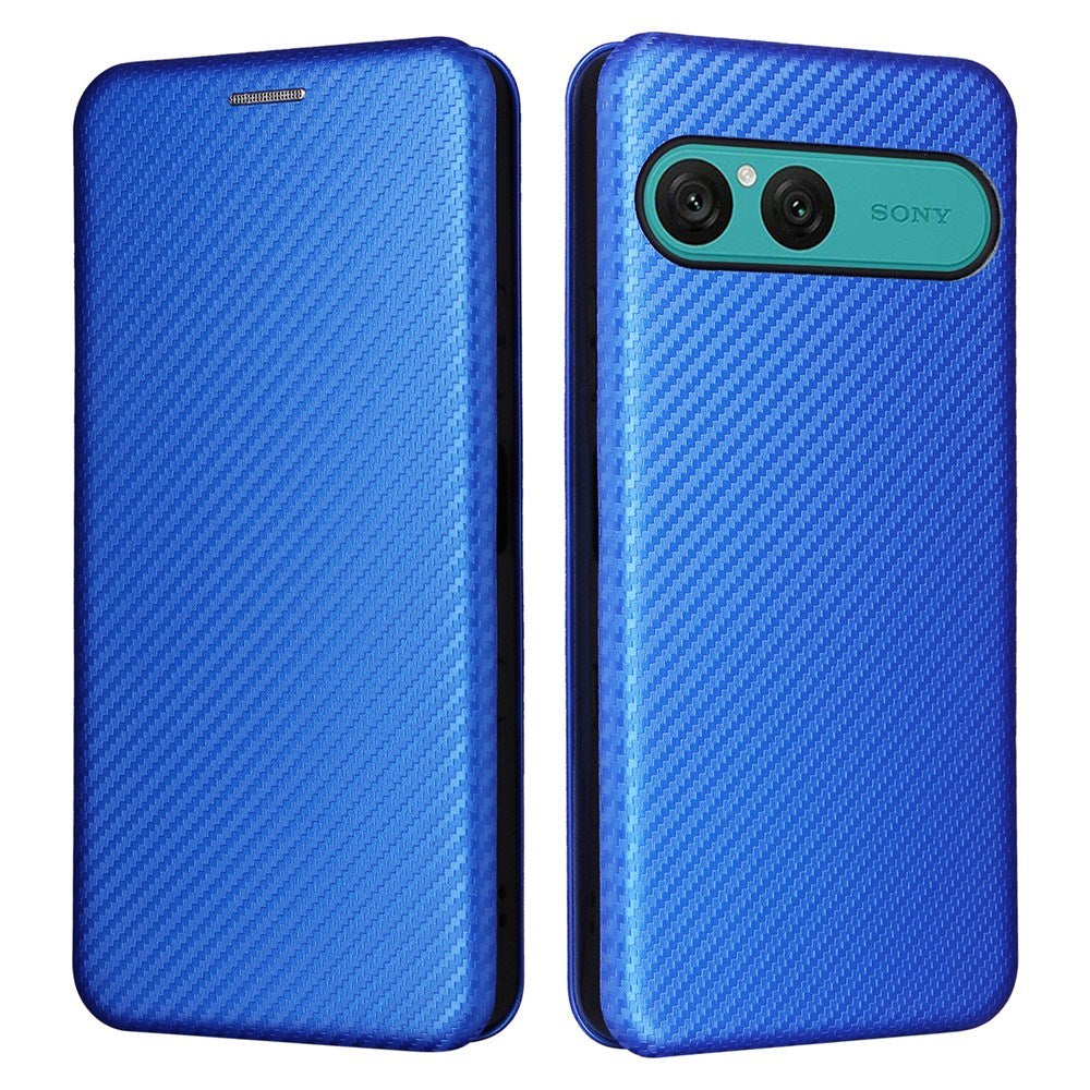 EIDERWOOD Sony Xperia 10 VIII Kunstlæder Cover med Strop til Ståfunktion - Blå