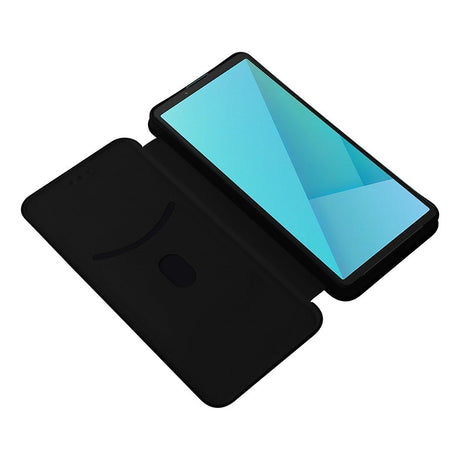 EIDERWOOD Sony Xperia 10 VIII Kunstlæder Cover med Strop til Ståfunktion - Sort