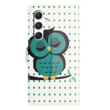 EIDERWOOD Samsung Galaxy S26 FE Flip Mobil Cover inkl. Pung og Ståfunktion - Sovende Ugle