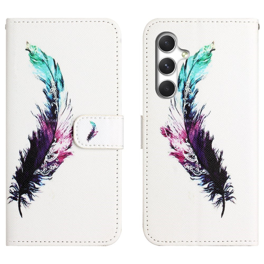 EIDERWOOD Samsung Galaxy S26 FE Flip Cover m. Ståfunktion og Strop - Fjer