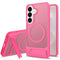 EIDERWOOD Samsung Galaxy S26 FE / S25 Hybrid Plastik Cover m. Kickstand - MagSafe Kompatibel - Pink