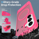 EIDERWOOD Samsung Galaxy S26 FE / S25 Hybrid Plastik Cover m. Kickstand - MagSafe Kompatibel - Pink