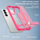 EIDERWOOD Samsung Galaxy S26 FE / S25 Hybrid Plastik Cover m. Kickstand - MagSafe Kompatibel - Pink