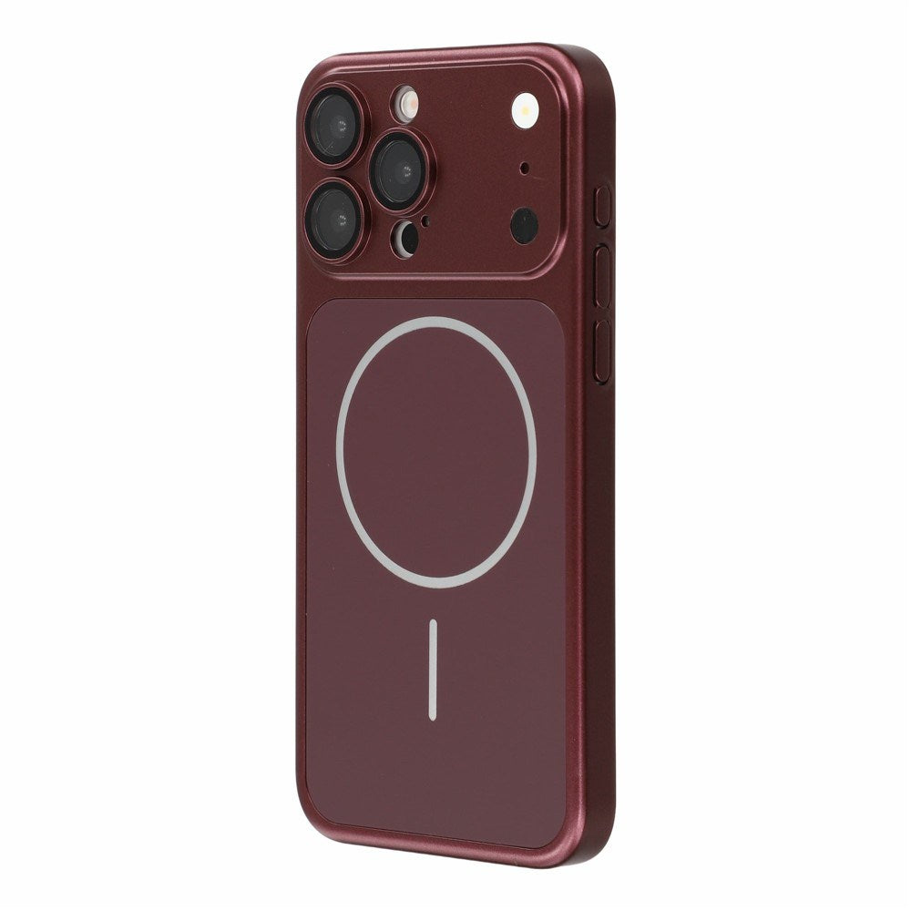 iPhone 15 Pro EIDERWOOD Hårdt Plast Bagside Cover m. Kamerabeskytter - MagSafe Kompatibel - Rød