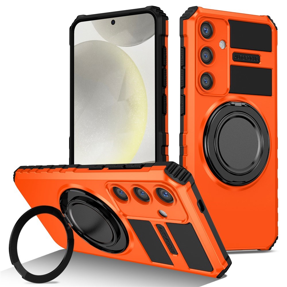 EIDERWOOD Samsung Galaxy S26 FE / S25 Håndværker Case m. Magnetisk Kickstand - Orange