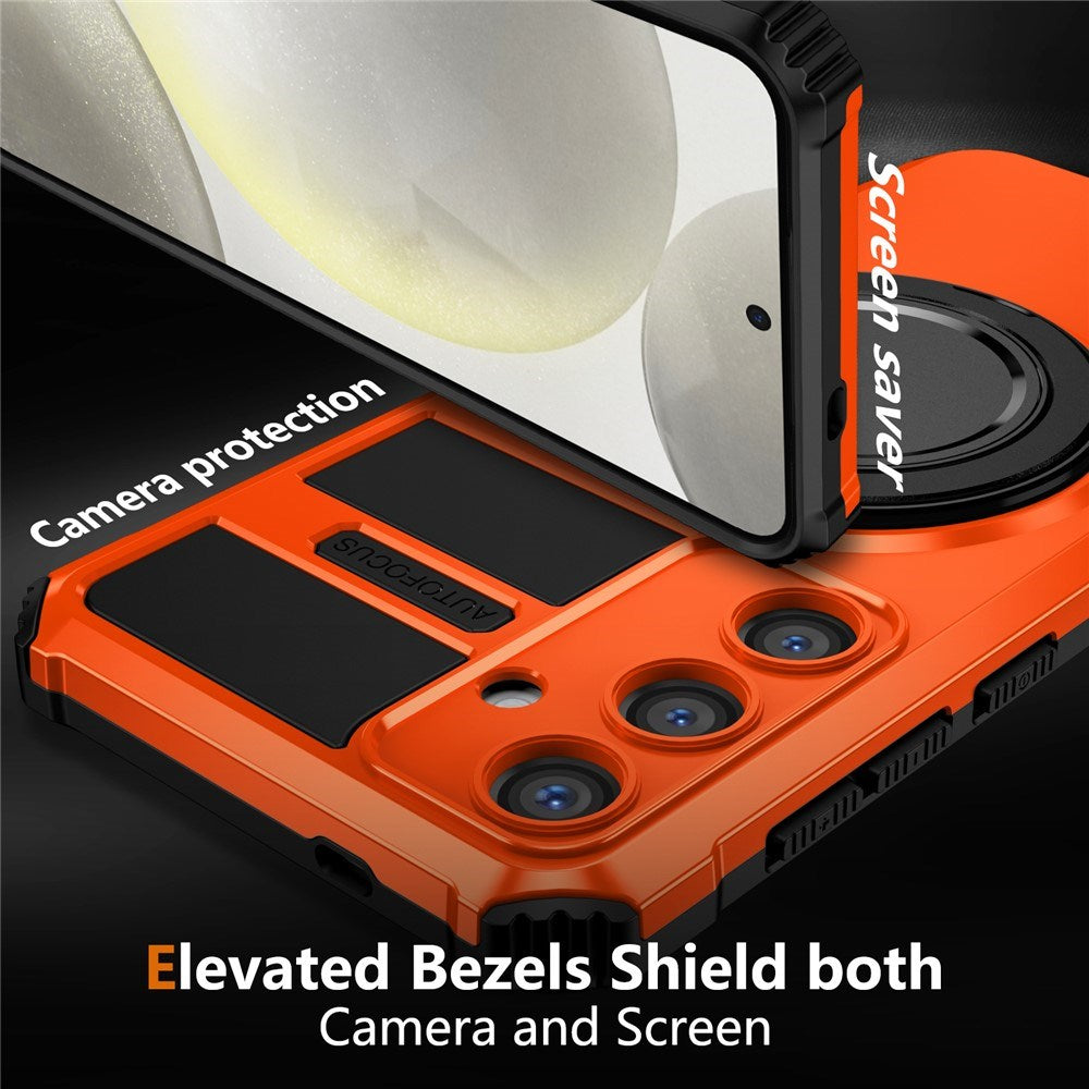EIDERWOOD Samsung Galaxy S26 FE / S25 Håndværker Case m. Magnetisk Kickstand - Orange