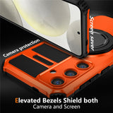EIDERWOOD Samsung Galaxy S26 FE / S25 Håndværker Case m. Magnetisk Kickstand - Orange