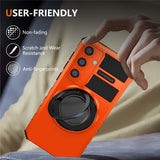 EIDERWOOD Samsung Galaxy S26 FE / S25 Håndværker Case m. Magnetisk Kickstand - Orange