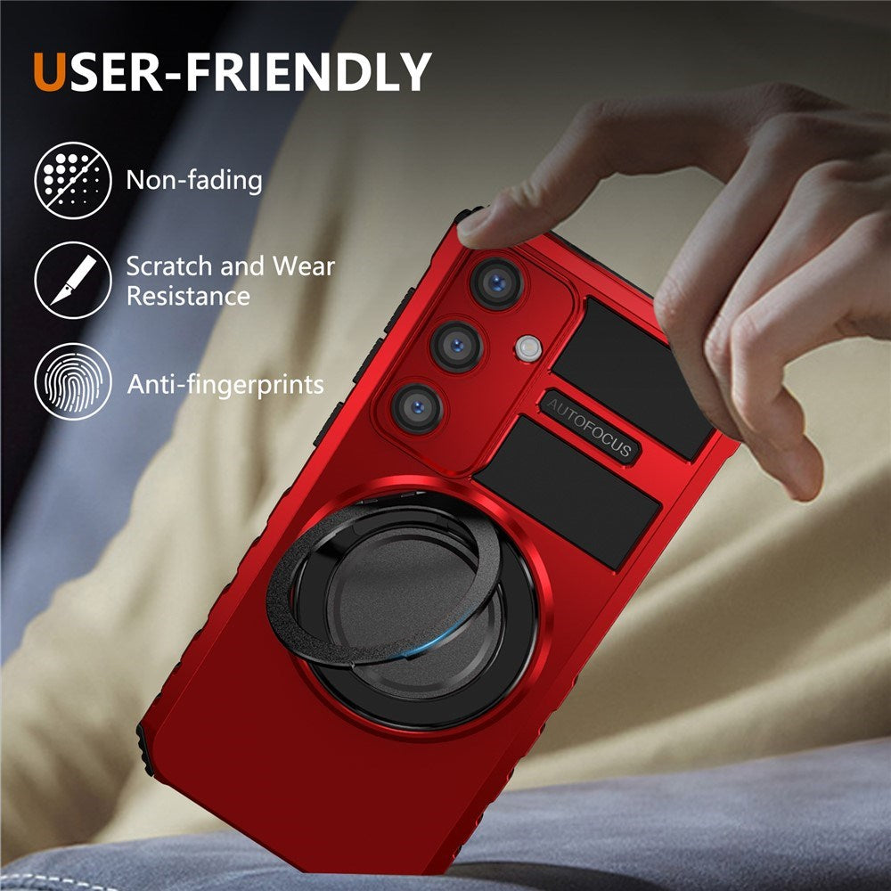 EIDERWOOD Samsung Galaxy S26 FE / S25 Håndværker Case m. Magnetisk Kickstand - Rød