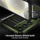 EIDERWOOD Samsung Galaxy S26 FE / S25 Håndværker Case m. Magnetisk Kickstand - Grøn