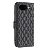 Google Pixel 11a EIDERWOOD Tekstureret Kunstlæder Flip Cover - Sort