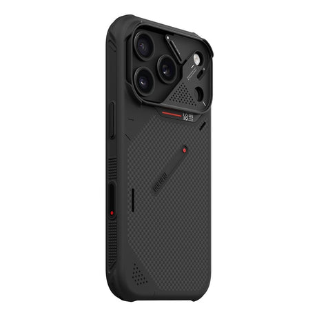 AULUMU iPhone 18 Pro / 17 Pro Aramid Fiber Cover inkl. Kamerabeskyttelse - MagSafe Kompatibel - Sort