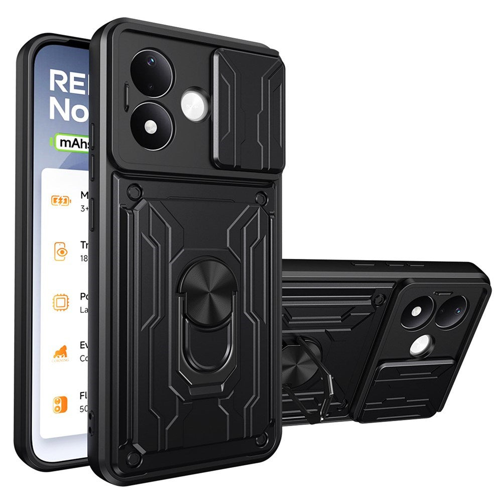 Xiaomi Redmi Note 17 (5G / 4G) EIDERWOOD Hybrid Håndværker Cover m. Cam Slider - Sort