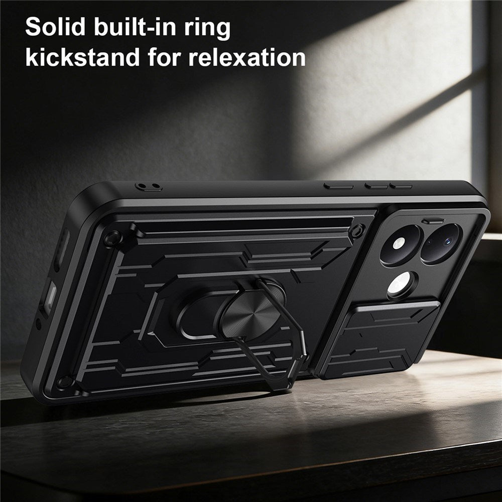 Xiaomi Redmi Note 17 (5G / 4G) EIDERWOOD Hybrid Håndværker Cover m. Cam Slider - Sort