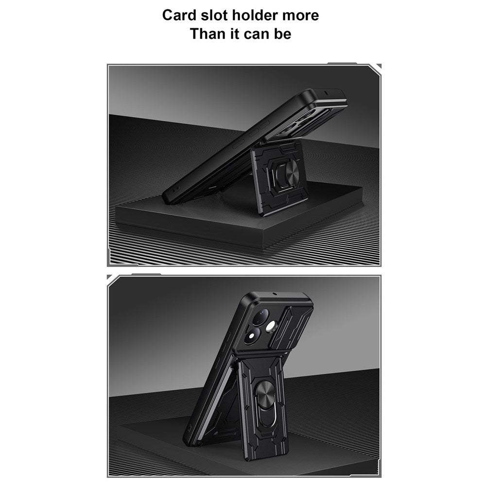 Xiaomi Redmi Note 17 (5G / 4G) EIDERWOOD Hybrid Håndværker Cover m. Cam Slider - Sort