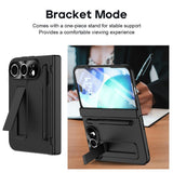 EIDERWOOD iPhone Fold Mobil Cover m. Stylus og Beskyttelsessæt til Skærm og Kamera - Sort