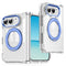 EIDERWOOD iPhone Duo Hybrid Cover med Ståfunktion - MagSafe Kompatibel - Gennemsigtig / Blå