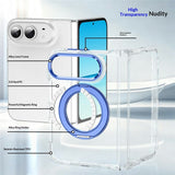 EIDERWOOD iPhone Fold Hybrid Cover med Ståfunktion - MagSafe Kompatibel - Gennemsigtig / Sort