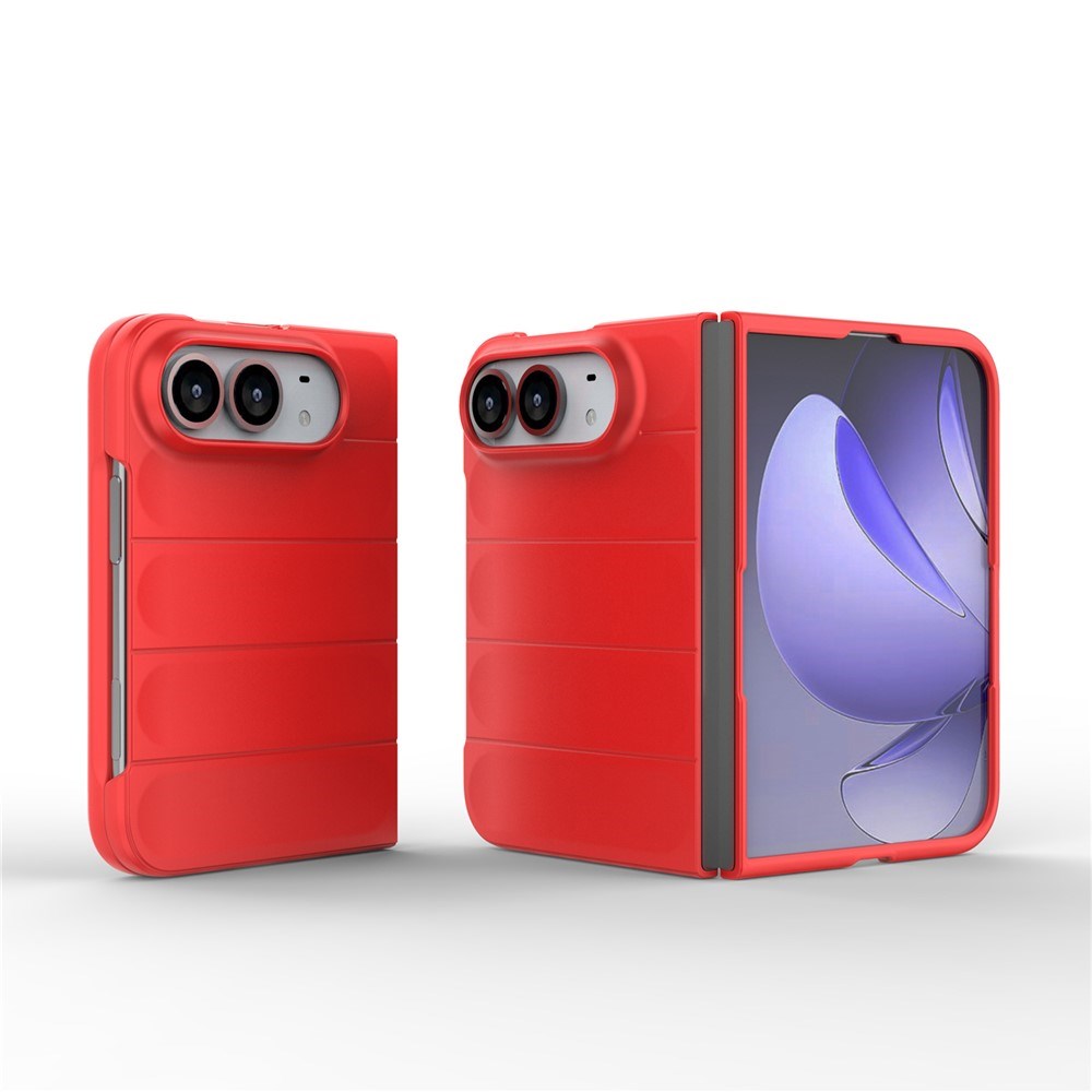 EIDERWOOD iPhone Fold Rugged Plast Mobil Cover - Rød