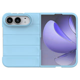 EIDERWOOD iPhone Fold Rugged Plast Mobil Cover - Lyseblå