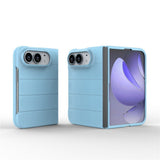 EIDERWOOD iPhone Fold Rugged Plast Mobil Cover - Lyseblå