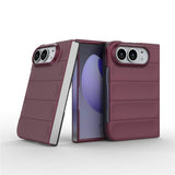 EIDERWOOD iPhone Fold Rugged Plast Mobil Cover - Mørkerød